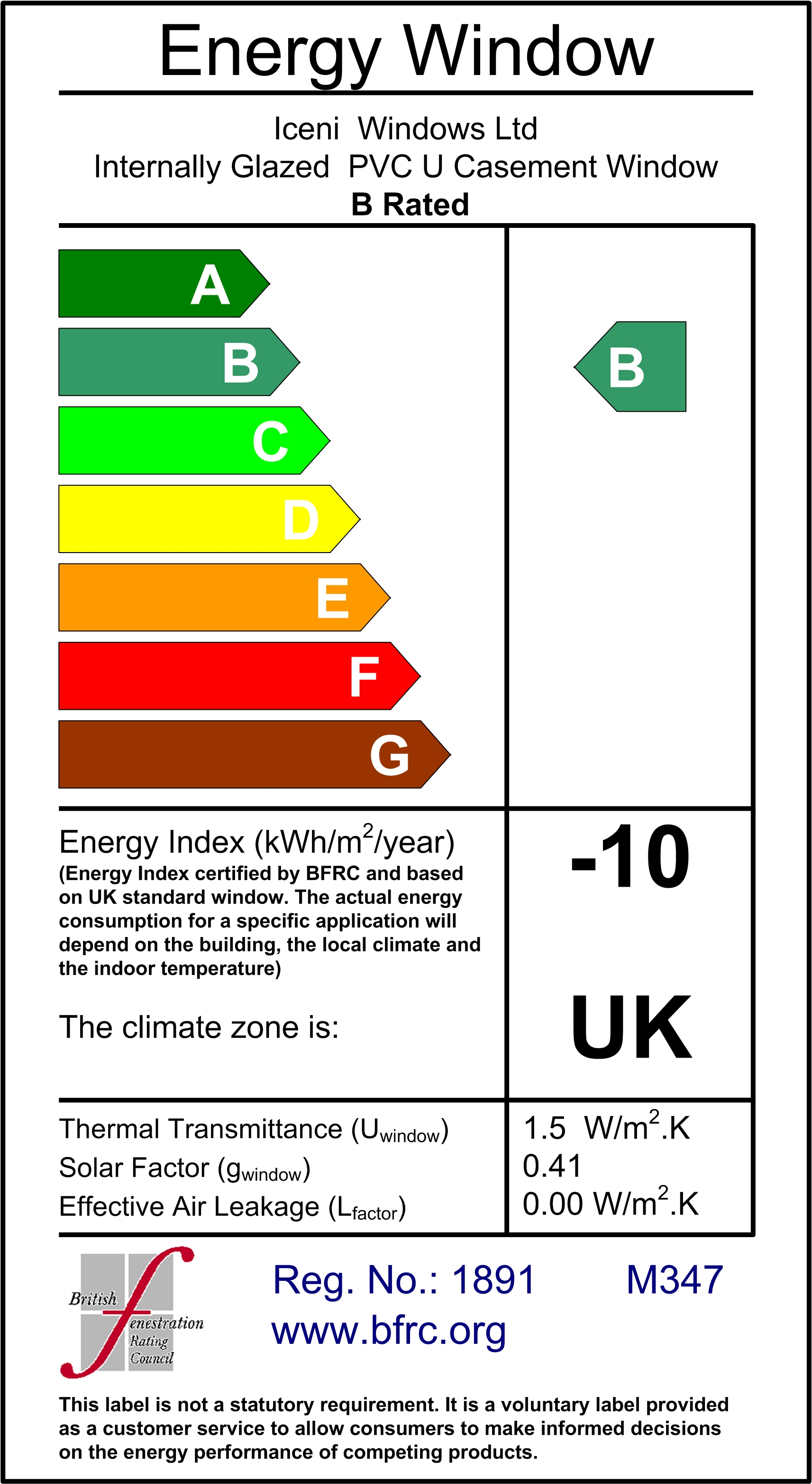 WER certificates - Iceni Windows - PVC-U & Aluminium Products