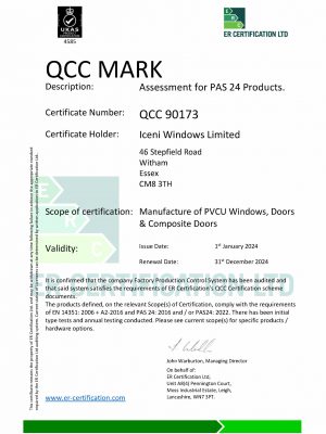 QCC 2024 Iceni Certificate 90173